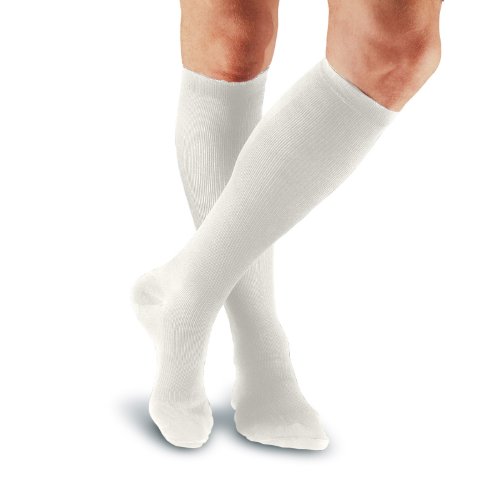 FootSmart Men's Microfiber Nylon Firm Support Over-the-Calf Socks