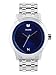 Guess Blue and Silver-Tone Diamond Dress Watch