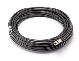 THE CIMPLE CO - 100' Feet, Black RG6 Coaxial Cable (Coax Cable)- Made in The USA - with Connectors, F81 / RF, Digital Coax - AV, CableTV, Antenna, and Satellite, CL2 Rated, 100 Foot