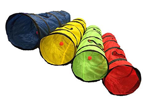Shop4omni kitty cat play tunnel pet toy - four exit hol…