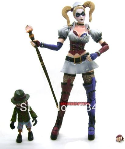 DC Direct DCD Batman Arkham Asylum Arkham City Harley Quinn s Revenge Batman with Puppet Clown Loose Figure Figurine Toy Doll