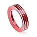 Aluminum Alloy Inner Headlight Switch Knob Cover Trim for Ford F150 XLT 2016 2017,for Mustang 2015-2016(Red)