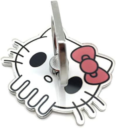 Cute Anime Cartoon Smartphone 360 Degree Rotation Phone Ring Stand Grip Kickstand Holder for Smartphone (Hello Kitty Punisher Skull)