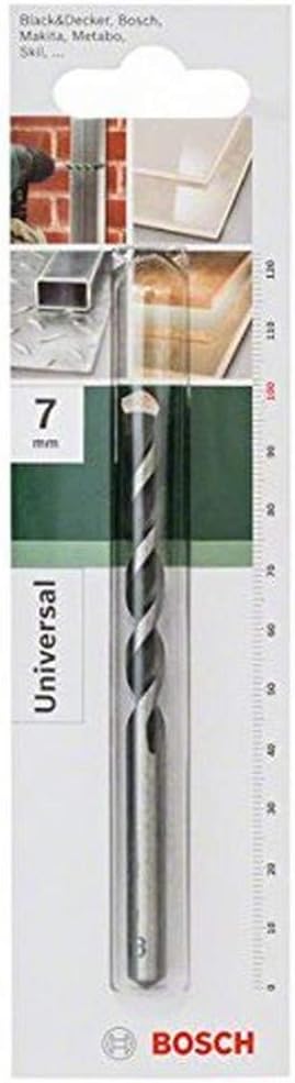 Bosch 2609255476 7mm Multi-Purpose Drill Bit, Silver and Grey, 7 mm