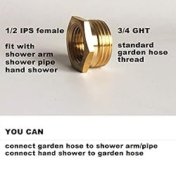 Garden hose to shower pipe/arm handshower