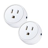ALOFOX Wifi Smart Plug Alexa, 2 Packs Mini Smart Outlet Compatible with Amazon Alexa & Google Home, Remote Control by Smart Phone with Timing Function from Anywhere, ETL& FCC certification