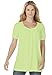 Woman Within Women's Plus Size Knit The Cotton U-Neck Tunic