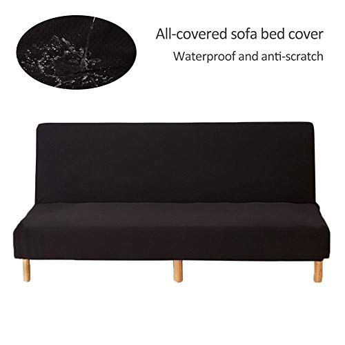Waterproof Sofa Cover Sofa Bed Cover Folding Armless Sofa Cover Couch Slipcover Furniture Protector Cover Couch Bed Futon Cover Washable