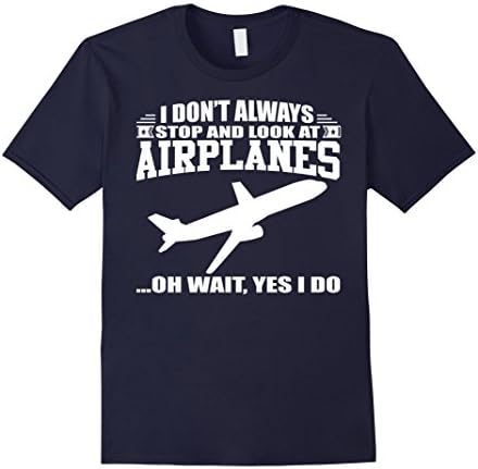 Men's Airplane Shirt - Pilot T shirt Gift 2XL Navy