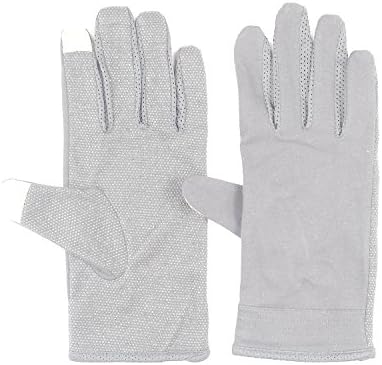 Men Summer Driving Gloves Touchscreen UV Sun Gloves Light Weight Cotton Gloves