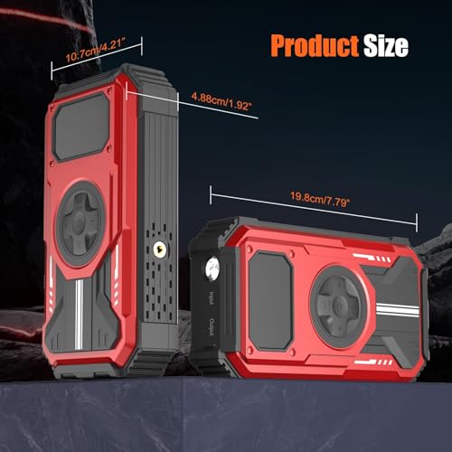VANLYTPET Arrancador de Batería de Auto Portátil 6000A con Compresor 150PSI 12V