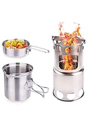 NULIPAM Juego de cocina portátil de acero inoxidab