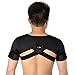 Double Shoulder Support Belt, Neoprene Adjustable Brace Correction Band for Protector Shoulder Injury Prevention and Help Recovery (S)
