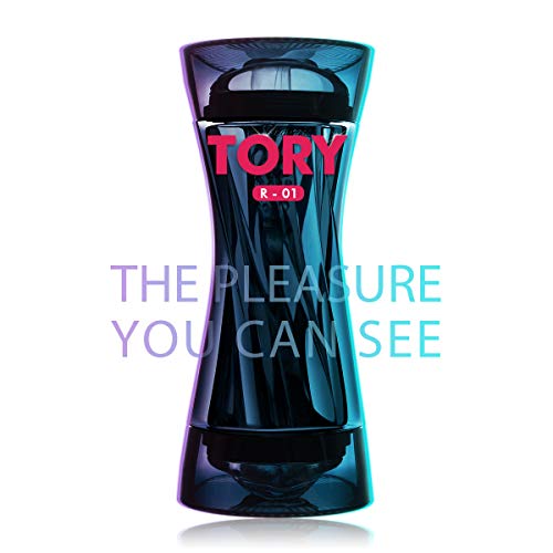 Rotatable Male Masturbators Sex Toys for Men, Transparent Pocket Pussy Strokers Realistic Textured Lifelike Vagina Mouth Blow Job Deep Throat Masturbation Cup