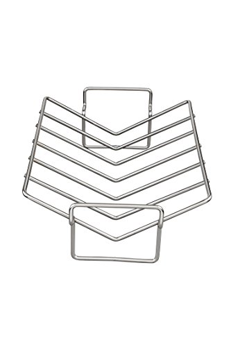 HIC Pro V-Shaped Wire Roasting Baking Broiling Rack, 15-Inches x 11-Inches x 4-Inches