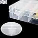 SENREAL 36 Grid Clear Plastic Adjustable Craft Beads Jewelry Sewing Storage Box Case Organizer Container Divider Portable Electronics Parts Gadgets Tool Storage Box