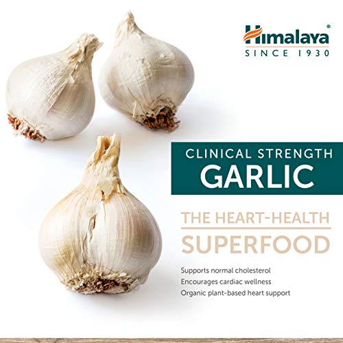 Himalaya Organic Garlic for Immune, Heart and Cholesterol Support, 1400 mg, 60 Caplets - Thumbnail 2