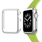 Josi Minea Apple Watch [38mm] Aluminum Protective Shell Bumper Case Cover - Premium Anti-Scratch & Shockproof Guard Shield for Apple Watch Series 3, 2 & 1 - 38mm [ Silver ]