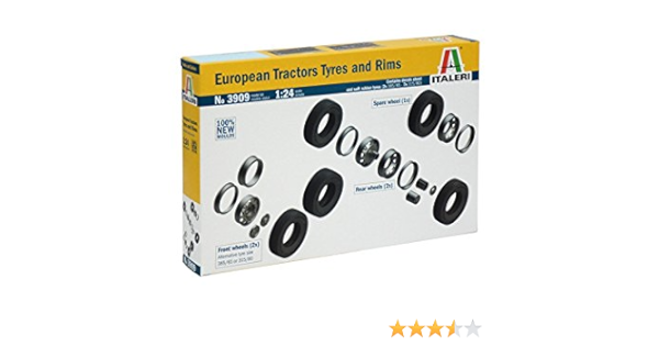 Italeri 510003909 – 1: 24 Neumáticos, Llantas Juego de Euro (7 + 7)