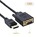 CableCreation DP to VGA Cable 10FT Displayport to Vga Cable Gold Plated 1080P@60Hz, Standard DP Male to VGA Male Cable, Black Color