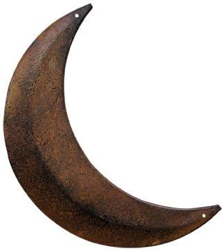 Bcdartmusekits Rusty Tin Moon Distressed Country Primitive Home Outhouse Decor