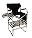 World Outdoor Products Lightweight Professional Tall Directors Chair with Side Table, Footrest, Cup Holder, Carry Handles, Side Storage Bag, and Lower Level Storage NET