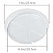 10 Pack of 10 inch, Clear Vinyl Plant Saucers, Surface Protection for Household Plants (OBVS10”)thumb 1