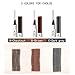 Waterproof Liquid Eyebrow Pencil with 4 Fork Tip, Music Flower Fine Sketch Liquid Eyebrow Tattoo Pen Smudge-proof and Durable (Brown)