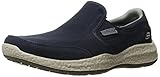 Skechers USA Men's Bursen Ellken Slip-On Loafer, Navy/White, 11 M US