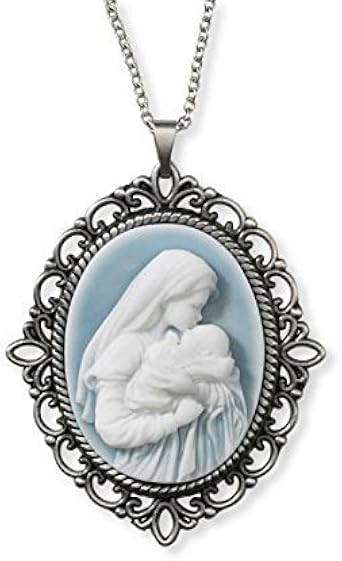 mary and baby jesus pendant