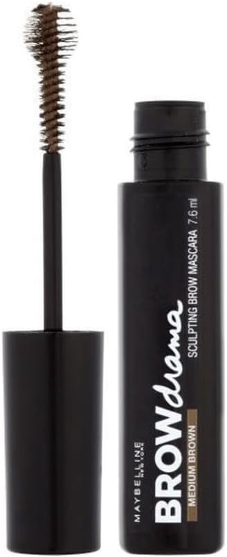 Maybelline Master Sleek Brow Mascara Medium Brown 7.6ml Sculpted Brows