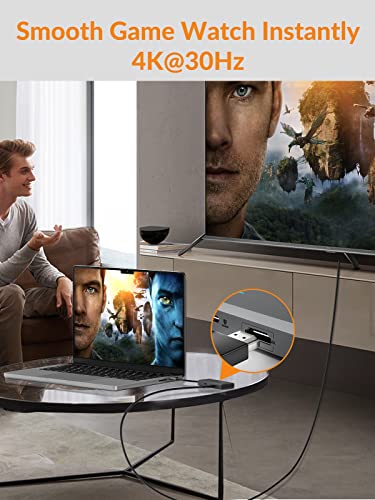 USB C Hub, iDsonix 5-in-1 Aluminum USB C Hub Docking Station with 4K HDMI, 60W Power Delivery, USB 3.0 5Gbps Data Ports, USB C Hub for MacBook Air/Pro, iPad, HP, Dell and More (Grey)