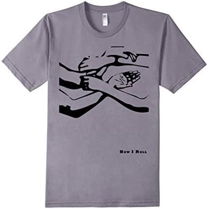 Men's Wing Chun Tees: How I Roll T-Shirt; Wing Tsun / Ving Tsun Large Slate