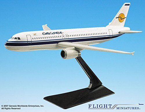 Flight Miniatures Eurocypria Airlines Cyprus Airbus A320-200 1:200 Scale Display Model