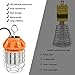 125W Led Temporary Work Light, 17500Lumen LED High Bay Light(1000W Equiv) 5000K Outdoor Construction Lights with Stainless Steel Guard & Hook, LED Portable Hanging Lighting for Indoor Outdoor Jobsite
