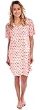 Pink Lady Women's Cotton Knit Short Sleeve Butterfly Nightgown