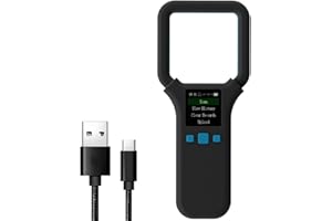 AHANIN Pet Microchip Scanner RFID 134.2Mhz/125Khz FDX-B(ISO 11784/11785) Chip Reader 1000 Data Records Animal Universal Microchip Tag Reader Scanner with 1.44” TFT Screen Rechargeable Battery