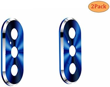 YaSpark iPhone X Camera Lens Protector，Rear Camera Guard Cover Metal Lens Protector Case Ring Bumper for Apple iPhone X Camera Protective Ring (2 Pack)
