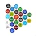 Encouragement Stones, Set of 24 Motivational and Inspirational Quotes and Sayings on Translucent and Opaque Glass Stones, by Lifeforce Glass.