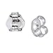 14K White Gold Small Earring Backs Replacement Pair