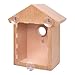 See Through One Way Mirrored Bird House - Suction Cup Window Mounted Bird Nesting Box
