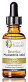 Lisse et Naturel Hyaluronic Acid Serum, Professional Grade Botanical Hyaluronic Acid with Vitamin C & Green Tea Anti-Aging Face Serum - Provides Superior Hydration