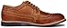 PhiFA Men's Distressed Genuine Leather Wingtips Oxfords Lace-ups US Size 10.5 Brown