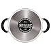 Circulon Momentum Stainless Steel Sauce Pan/Saucepan with Steamer Insert, 3 Quart, Silver
