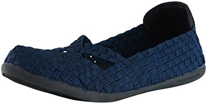 Heal USA Eden Flats with crossband black outsole Navy Blue 8 US