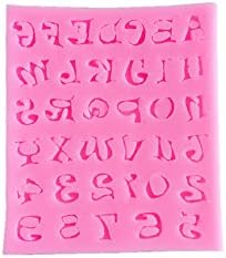 Cutoy Mini Number Alphabet Design Silicone Cake Fondant Chocolete Jello Soap Candy Gum Paste Molds Clay Moulds DIY Decorating Tools