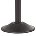 US Weight Black Heavy Duty Premium Steel Stanchion with Black 7.5-Foot Retractable Belt, 2 pack