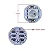 ALITOVE 100pcs WS2812B Addressable LED Pixel Light 5050 RGB SMD on Heat Sink PCB Board 1-led LED Module Pixels Light 5V DC Compatible with Arduino, Raspberry Pi