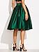 ROMWE Women's High Waisted Pleated Vintage Skirt A-Line Midi Skirt