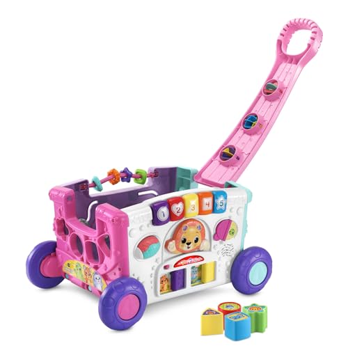 VTech Sort and Discover Activity Wagon for Toddlers, Pink